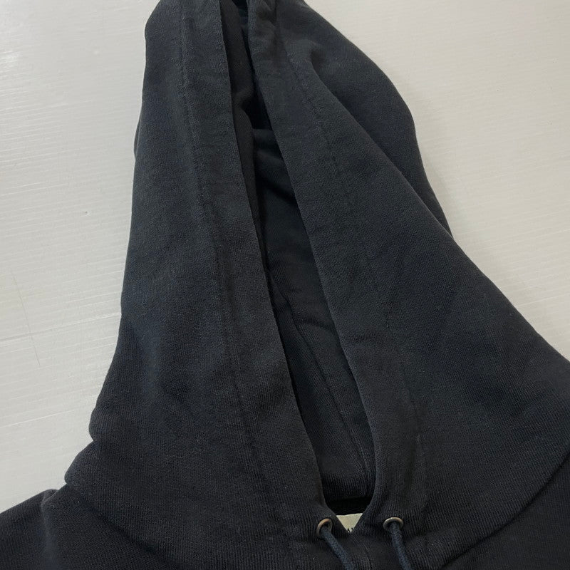 【中古品】【メンズ】 SAINT LAURENT サンローランパリ LOGO PRINT PULLOVER PARKA 464581 ロゴプリント プルオーバーパーカー 長袖 トップス フーディ 141-260531-yo-11-tei サイズ：M カラー：ブラック 万代Net店