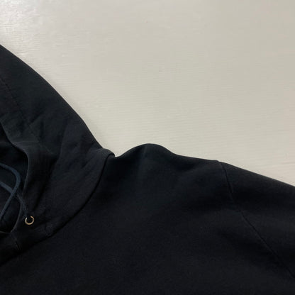 【中古品】【メンズ】 SAINT LAURENT サンローランパリ LOGO PRINT PULLOVER PARKA 464581 ロゴプリント プルオーバーパーカー 長袖 トップス フーディ 141-260531-yo-11-tei サイズ：M カラー：ブラック 万代Net店