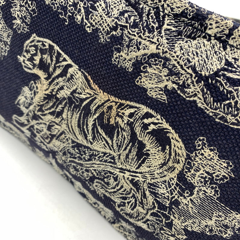 【現状渡し品】【レディース】 CHRISTIAN DIOR クリスチャンディオール MIDIUM BOOK TOTE 50-MA-1201 ミディアム ブックトート バッグ カバン 180-260522-ko-12-tei カラー：ネイビー系/ホワイト系 万代Net店