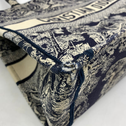 【現状渡し品】【レディース】 CHRISTIAN DIOR クリスチャンディオール MIDIUM BOOK TOTE 50-MA-1201 ミディアム ブックトート バッグ カバン 180-260522-ko-12-tei カラー：ネイビー系/ホワイト系 万代Net店