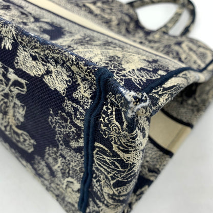 【現状渡し品】【レディース】 CHRISTIAN DIOR クリスチャンディオール MIDIUM BOOK TOTE 50-MA-1201 ミディアム ブックトート バッグ カバン 180-260522-ko-12-tei カラー：ネイビー系/ホワイト系 万代Net店