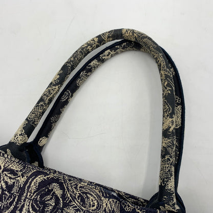 【現状渡し品】【レディース】 CHRISTIAN DIOR クリスチャンディオール MIDIUM BOOK TOTE 50-MA-1201 ミディアム ブックトート バッグ カバン 180-260522-ko-12-tei カラー：ネイビー系/ホワイト系 万代Net店