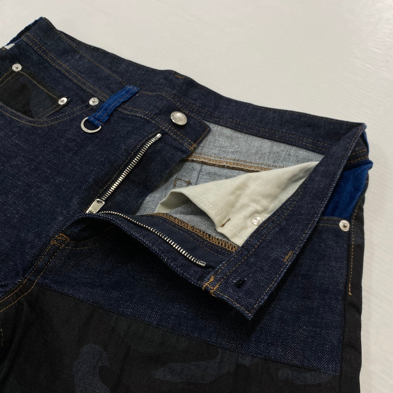 【中古品】【メンズ】 SOPHNET. ソフネット SLIM-FIT ANKLE CUT REPAIR DENIM PANTS SOPH-156031 スリムフィット アンクルカット リペア デニムパンツ ボトムス ジーンズ 153-260716-ss-10-tei サイズ：M カラー：インディゴ 万代Net店