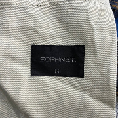 【中古品】【メンズ】 SOPHNET. ソフネット SLIM-FIT ANKLE CUT REPAIR DENIM PANTS SOPH-156031 スリムフィット アンクルカット リペア デニムパンツ ボトムス ジーンズ 153-260716-ss-10-tei サイズ：M カラー：インディゴ 万代Net店