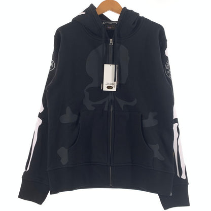 【中古品】【メンズ】 VANSON バンソン × MASTERMIND WORLD マスターマインド ワールド BONE HOODIE MW24C13-SW100 ボーン フーディ トップス プルオーバーパーカー 145-260531-ko-12-tei サイズ：M カラー：ブラック 万代Net店