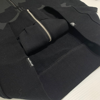 【中古品】【メンズ】 VANSON バンソン × MASTERMIND WORLD マスターマインド ワールド BONE HOODIE MW24C13-SW100 ボーン フーディ トップス プルオーバーパーカー 145-260531-ko-12-tei サイズ：M カラー：ブラック 万代Net店