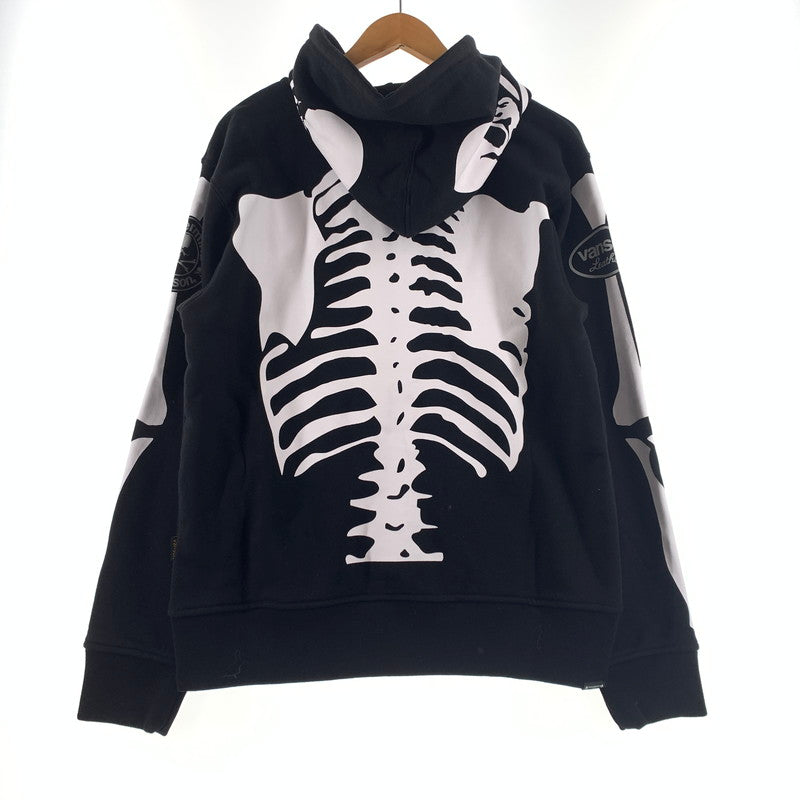 【中古品】【メンズ】 VANSON バンソン × MASTERMIND WORLD マスターマインド ワールド BONE HOODIE MW24C13-SW100 ボーン フーディ トップス プルオーバーパーカー 145-260531-ko-12-tei サイズ：M カラー：ブラック 万代Net店