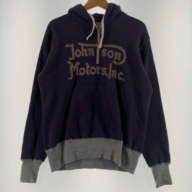 【中古品】【メンズ】 TOYS McCOY トイズマッコイ MCHILL SPORTSWEAR HALFZIP SWEATSHIRT HOODIE TMC1957 ハーフジップ スウェット パーカー トップス プルオーバーパーカー 145-260531-ko-13-tei サイズ：40 カラー：ネイビー 万代Net店