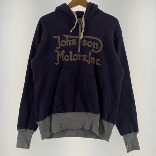 【中古品】【メンズ】 TOYS McCOY トイズマッコイ MCHILL SPORTSWEAR HALFZIP SWEATSHIRT HOODIE TMC1957 ハーフジップ スウェット パーカー トップス プルオーバーパーカー 145-260531-ko-13-tei サイズ：40 カラー：ネイビー 万代Net店