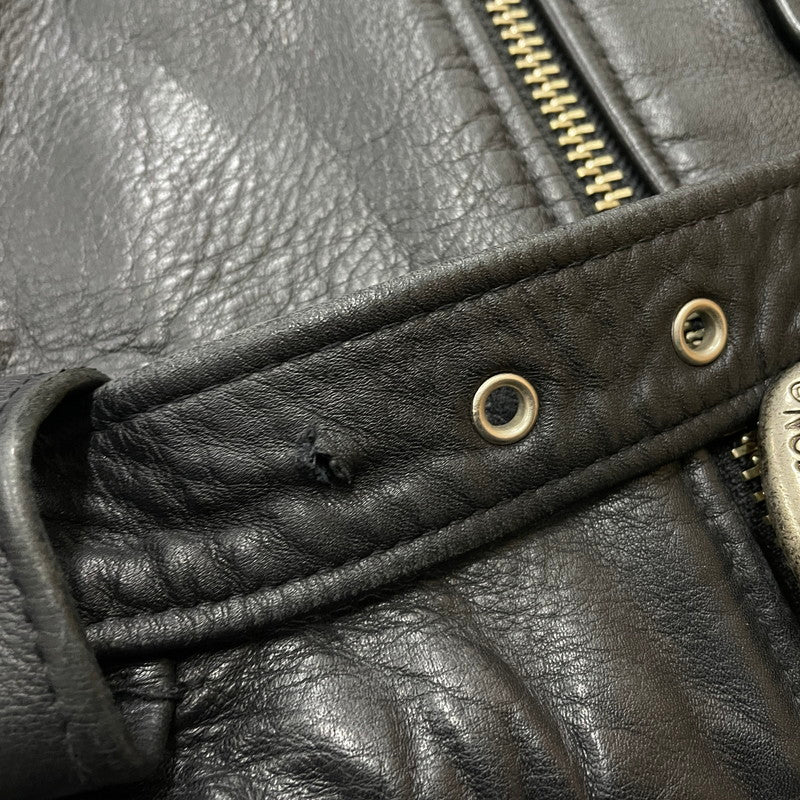 【中古品】【メンズ】 HARLEY DAVIDSON ハーレーダビッドソン COWHIDE LEATHER DOUBLE RIDERES JACKET カウハイドレザー ダブルライダース ジャケット YKKジップ アウター 145-260531-yo-01-tei サイズ：M カラー：ブラック 万代Net店