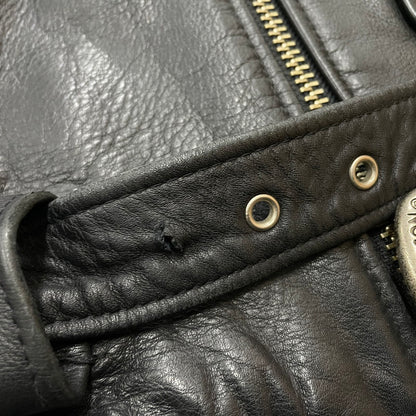 【中古品】【メンズ】 HARLEY DAVIDSON ハーレーダビッドソン COWHIDE LEATHER DOUBLE RIDERES JACKET カウハイドレザー ダブルライダース ジャケット YKKジップ アウター 145-260531-yo-01-tei サイズ：M カラー：ブラック 万代Net店