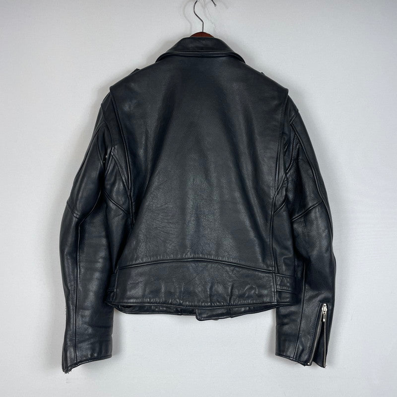 【中古品】【メンズ】 HARLEY DAVIDSON ハーレーダビッドソン COWHIDE LEATHER DOUBLE RIDERES JACKET カウハイドレザー ダブルライダース ジャケット YKKジップ アウター 145-260531-yo-01-tei サイズ：M カラー：ブラック 万代Net店