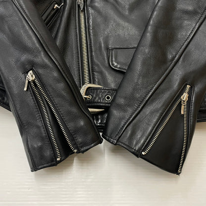 【中古品】【メンズ】 HARLEY DAVIDSON ハーレーダビッドソン COWHIDE LEATHER DOUBLE RIDERES JACKET カウハイドレザー ダブルライダース ジャケット YKKジップ アウター 145-260531-yo-01-tei サイズ：M カラー：ブラック 万代Net店