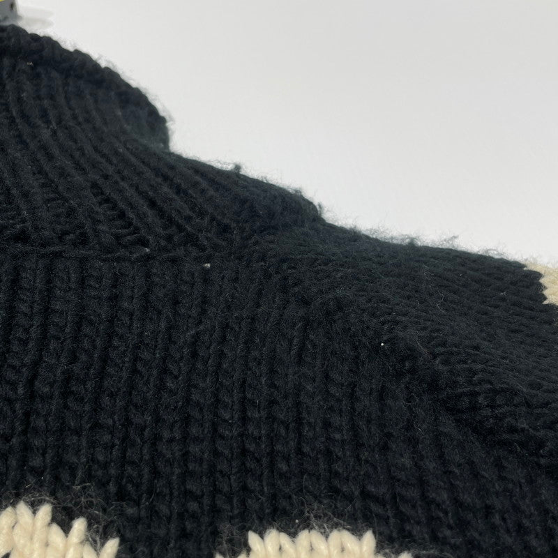 【中古品】【メンズ】 VANSON バンソン SKULL CROSS BONES ZIP KNIT JACKET スケルトン クロス ボーンズ ジップ ニット ジャケット アウター 145-260617-sa-12-tei サイズ：XL カラー：ブラック 万代Net店