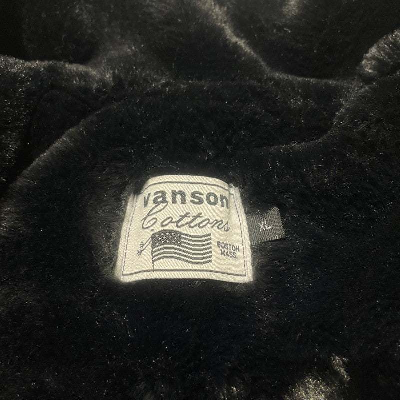 【中古品】【メンズ】 VANSON バンソン SKULL CROSS BONES ZIP KNIT JACKET スケルトン クロス ボーンズ ジップ ニット ジャケット アウター 145-260617-sa-12-tei サイズ：XL カラー：ブラック 万代Net店