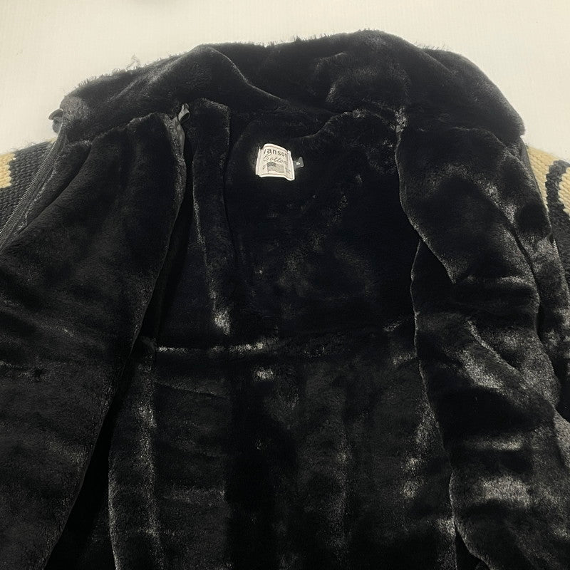 【中古品】【メンズ】 VANSON バンソン SKULL CROSS BONES ZIP KNIT JACKET スケルトン クロス ボーンズ ジップ ニット ジャケット アウター 145-260617-sa-12-tei サイズ：XL カラー：ブラック 万代Net店