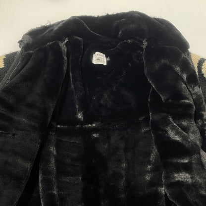 【中古品】【メンズ】 VANSON バンソン SKULL CROSS BONES ZIP KNIT JACKET スケルトン クロス ボーンズ ジップ ニット ジャケット アウター 145-260617-sa-12-tei サイズ：XL カラー：ブラック 万代Net店