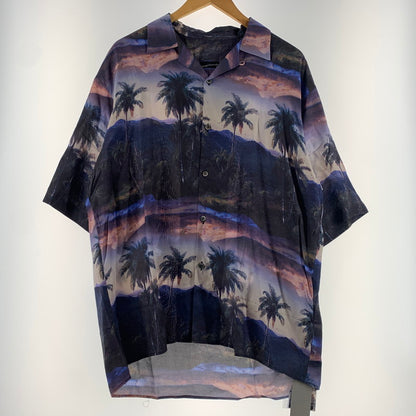 【中古品】【メンズ】 LAD MUSICIAN ラッドミュージシャン PALMTREE S/S OPENCOLLAR SHIRT 2123-127 パームツリー オープンカラー シャツ 半袖 トップス レーヨンシャツ 140-260531-ko-23-tei サイズ：46 カラー：総柄 万代Net店