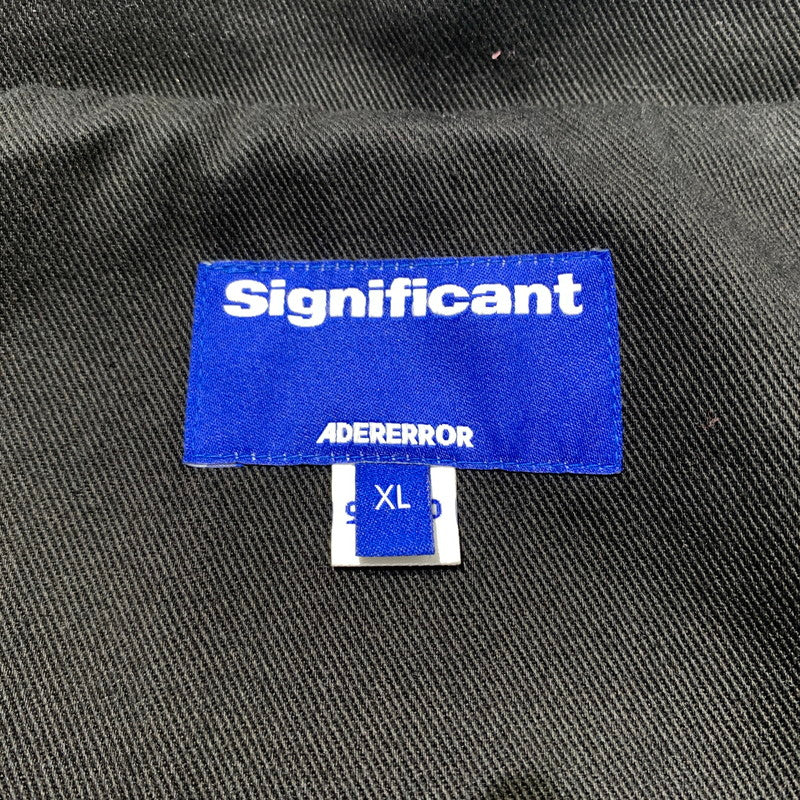 【中古品】【メンズ】 ADERERROR アーダーエラー TRS TAG JACKET BO42FYJK0102BK タグ ジャケット アウター ワークジャケット 141-260531-ko-09-tei サイズ：XL カラー：ブラック 万代Net店