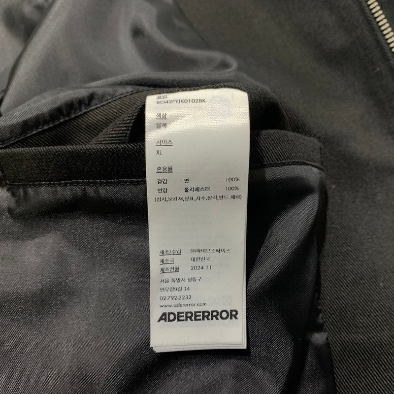 【中古品】【メンズ】 ADERERROR アーダーエラー TRS TAG JACKET BO42FYJK0102BK タグ ジャケット アウター ワークジャケット 141-260531-ko-09-tei サイズ：XL カラー：ブラック 万代Net店