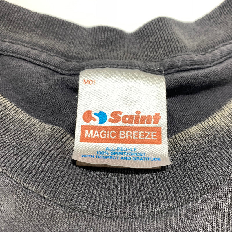 【中古品】【メンズ】 SAINT Mxxxxxx セント マイケル × HARRY POTTER ハリーポッター 別注 コラボ HP S/S TEE SORCERER'S STONE SM-HR1-0000-C44 ハリーポッター ショートスリーブ Tシャツ 半袖 トップス 142-260531-ko-17-tei サイズ：XXL カラー：ブラック 万代Net店