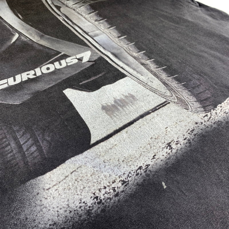 【中古品】【メンズ】 SAINT Mxxxxxx セント マイケル × WILD SPEED ワイルドスピード 別注 コラボ FF-SS TEE FAST&FURIOUS7 SM-HR1-0000-C74 ショートスリーブ Tシャツ 半袖 トップス ヴィンテージ加工 142-260531-ko-16-tei サイズ：XXL カラー：ブラック 万代Net店