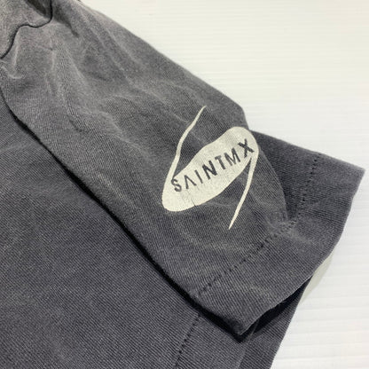 【中古品】【メンズ】 SAINT Mxxxxxx セント マイケル × WILD SPEED ワイルドスピード 別注 コラボ FF-SS TEE FAST&FURIOUS7 SM-HR1-0000-C74 ショートスリーブ Tシャツ 半袖 トップス ヴィンテージ加工 142-260531-ko-16-tei サイズ：XXL カラー：ブラック 万代Net店