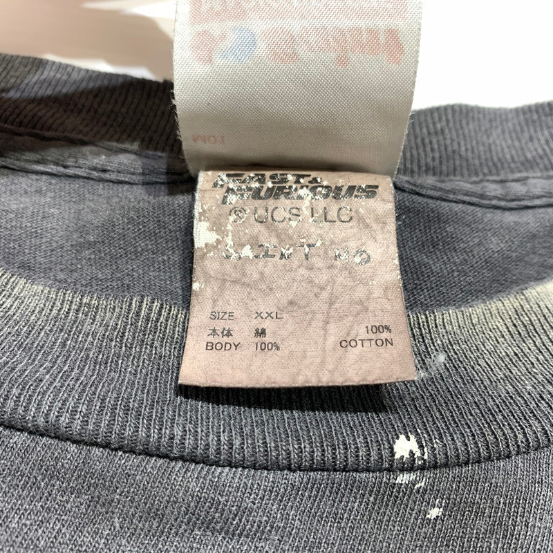 【中古品】【メンズ】 SAINT Mxxxxxx セント マイケル × WILD SPEED ワイルドスピード 別注 コラボ FF-SS TEE FAST&FURIOUS7 SM-HR1-0000-C74 ショートスリーブ Tシャツ 半袖 トップス ヴィンテージ加工 142-260531-ko-16-tei サイズ：XXL カラー：ブラック 万代Net店
