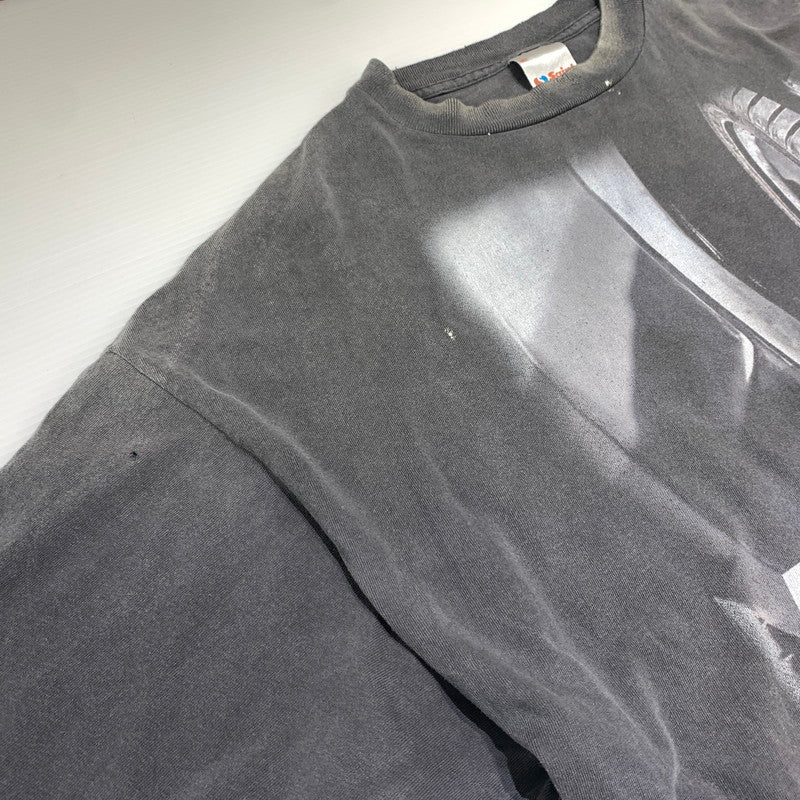 【中古品】【メンズ】 SAINT Mxxxxxx セント マイケル × WILD SPEED ワイルドスピード 別注 コラボ FF-SS TEE FAST&FURIOUS7 SM-HR1-0000-C74 ショートスリーブ Tシャツ 半袖 トップス ヴィンテージ加工 142-260531-ko-16-tei サイズ：XXL カラー：ブラック 万代Net店