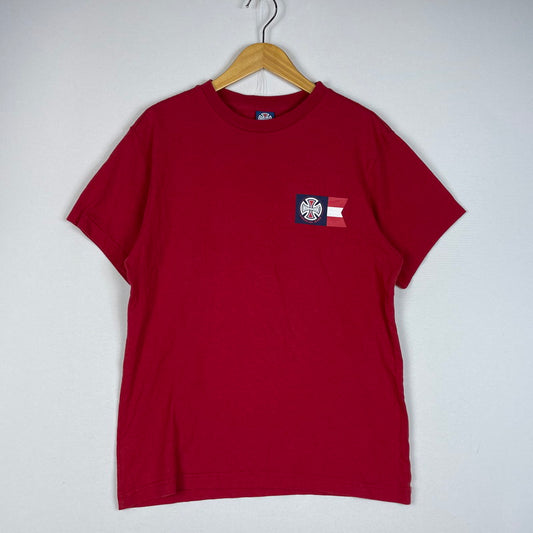 【中古品】【メンズ】 INDEPENDENT インディペンデント AMERICAN MADE LOGO S/S TEE アメリカン メイド ロゴ ショートスリーブ Tシャツ 半袖 トップス 145-260531-yo-10-tei サイズ：不明 カラー：レッド 万代Net店