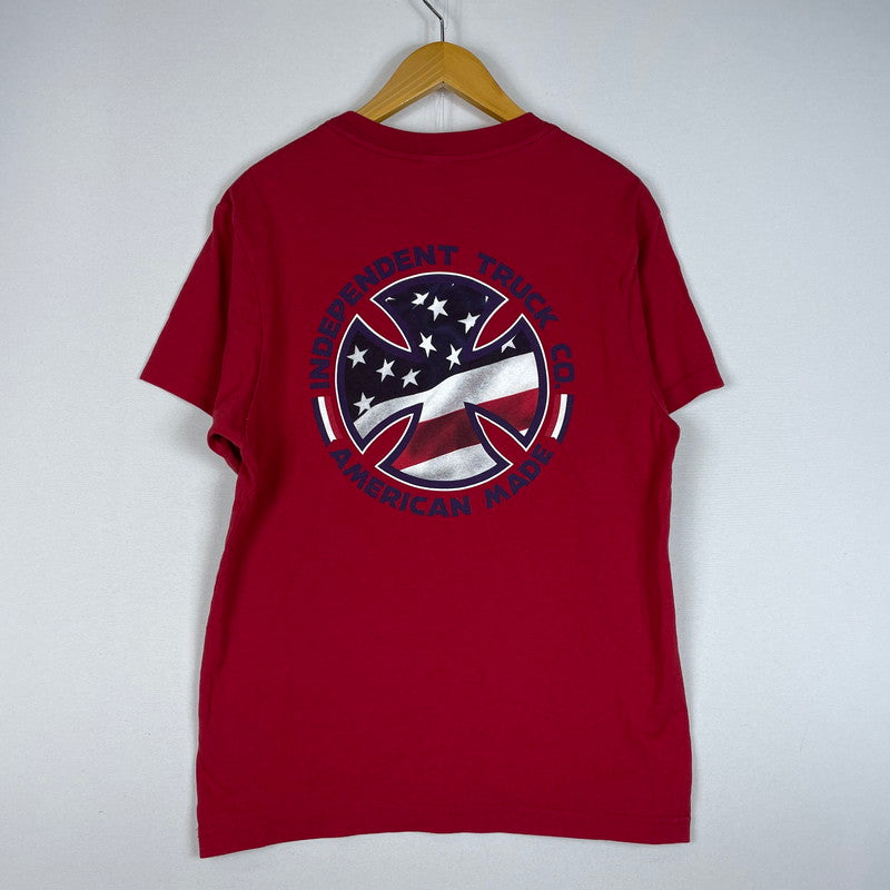 【中古品】【メンズ】 INDEPENDENT インディペンデント AMERICAN MADE LOGO S/S TEE アメリカン メイド ロゴ ショートスリーブ Tシャツ 半袖 トップス 145-260531-yo-10-tei サイズ：不明 カラー：レッド 万代Net店