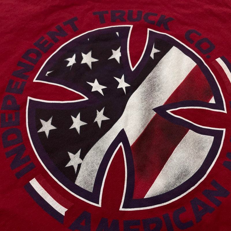【中古品】【メンズ】 INDEPENDENT インディペンデント AMERICAN MADE LOGO S/S TEE アメリカン メイド ロゴ ショートスリーブ Tシャツ 半袖 トップス 145-260531-yo-10-tei サイズ：不明 カラー：レッド 万代Net店