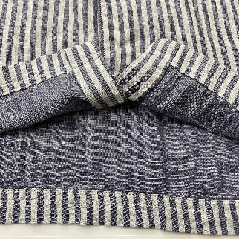 【中古品】【メンズ】 WTAPS ダブルタップス STRIPE S/S SHIRT 121SPDT-SHM02 ストライプ ショートスリーブ 半袖 トップス 142-260618-sa-15-tei サイズ：S カラー：ブルー 万代Net店