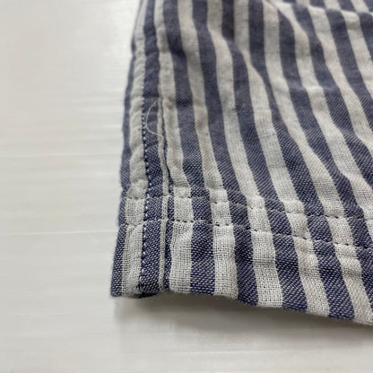 【中古品】【メンズ】 WTAPS ダブルタップス STRIPE S/S SHIRT 121SPDT-SHM02 ストライプ ショートスリーブ 半袖 トップス 142-260618-sa-15-tei サイズ：S カラー：ブルー 万代Net店