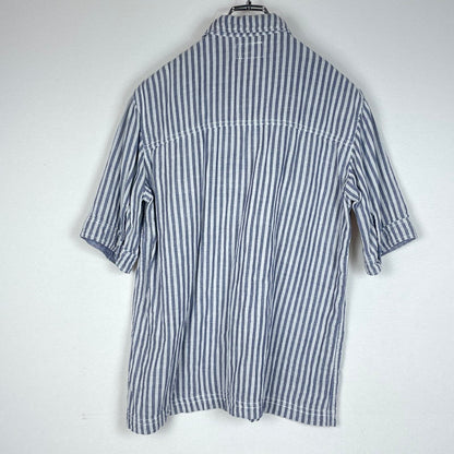 【中古品】【メンズ】 WTAPS ダブルタップス STRIPE S/S SHIRT 121SPDT-SHM02 ストライプ ショートスリーブ 半袖 トップス 142-260618-sa-15-tei サイズ：S カラー：ブルー 万代Net店
