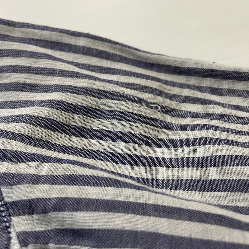 【中古品】【メンズ】 WTAPS ダブルタップス STRIPE S/S SHIRT 121SPDT-SHM02 ストライプ ショートスリーブ 半袖 トップス 142-260618-sa-15-tei サイズ：S カラー：ブルー 万代Net店