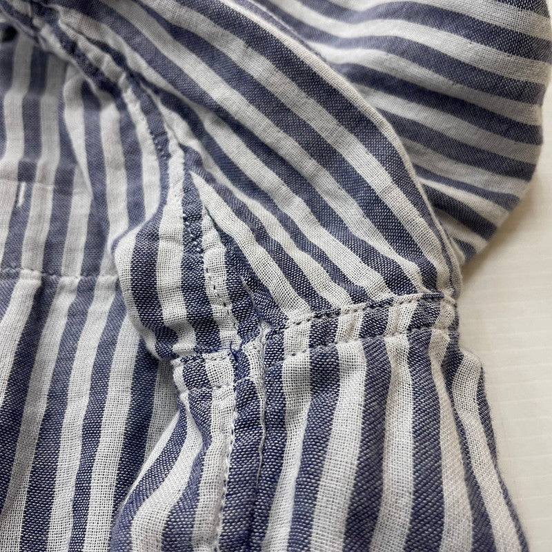 【中古品】【メンズ】 WTAPS ダブルタップス STRIPE S/S SHIRT 121SPDT-SHM02 ストライプ ショートスリーブ 半袖 トップス 142-260618-sa-15-tei サイズ：S カラー：ブルー 万代Net店