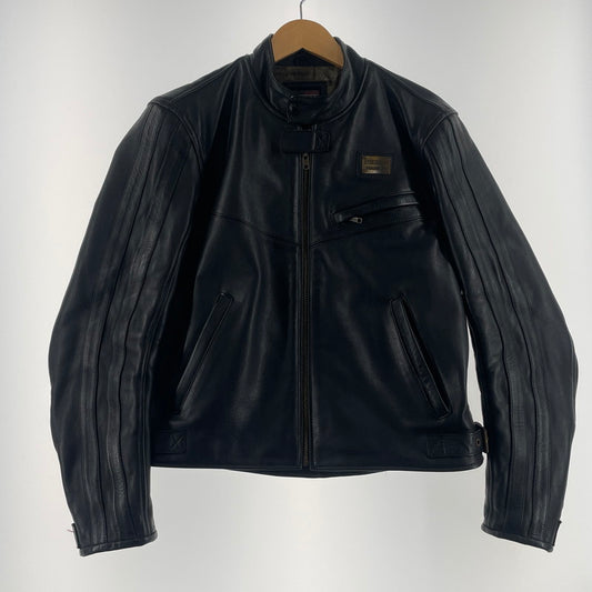 【中古品】【メンズ】 NANKAI ナンカイ SINGLE RIDERS JACKET シングル ライダース ジャケット 145-260617-sa-14-tei サイズ：LL カラー：ブラック 万代Net店