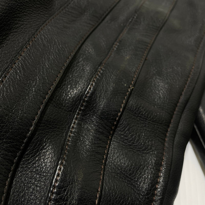 【中古品】【メンズ】 NANKAI ナンカイ SINGLE RIDERS JACKET シングル ライダース ジャケット 145-260617-sa-14-tei サイズ：LL カラー：ブラック 万代Net店