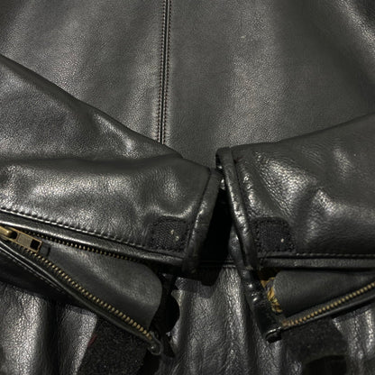 【中古品】【メンズ】 NANKAI ナンカイ SINGLE RIDERS JACKET シングル ライダース ジャケット 145-260617-sa-14-tei サイズ：LL カラー：ブラック 万代Net店