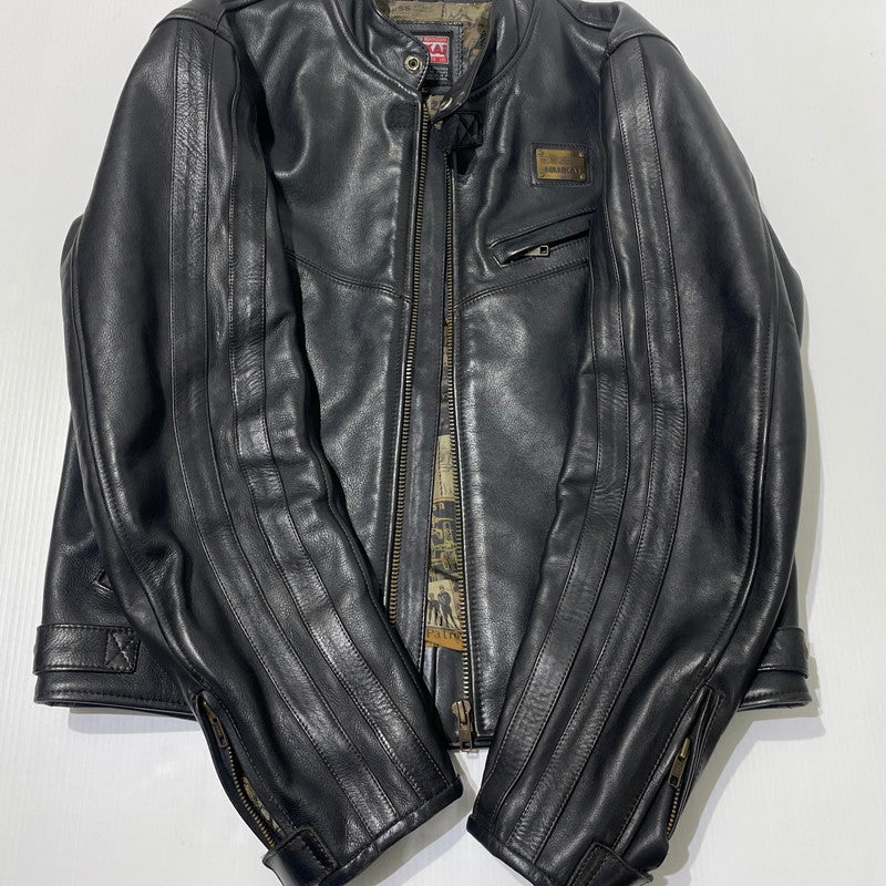 【中古品】【メンズ】 NANKAI ナンカイ SINGLE RIDERS JACKET シングル ライダース ジャケット 145-260617-sa-14-tei サイズ：LL カラー：ブラック 万代Net店