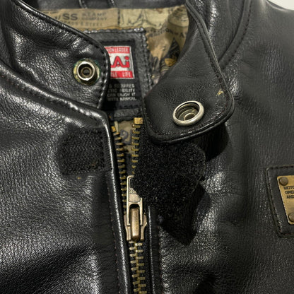 【中古品】【メンズ】 NANKAI ナンカイ SINGLE RIDERS JACKET シングル ライダース ジャケット 145-260617-sa-14-tei サイズ：LL カラー：ブラック 万代Net店