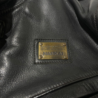 【中古品】【メンズ】 NANKAI ナンカイ SINGLE RIDERS JACKET シングル ライダース ジャケット 145-260617-sa-14-tei サイズ：LL カラー：ブラック 万代Net店