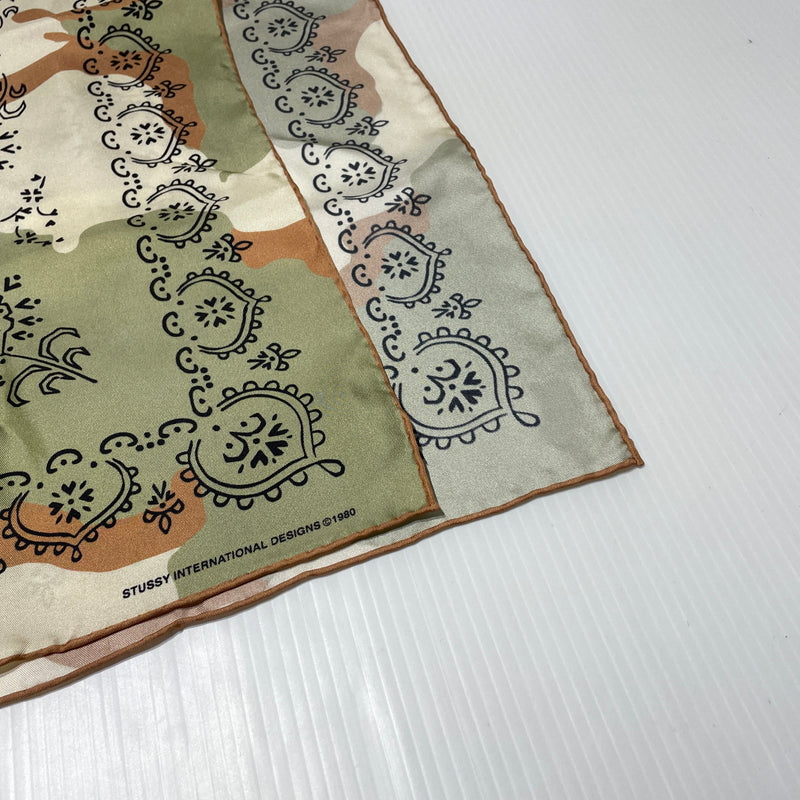【中古品】【メンズ】 STUSSY ステューシー SILK BANDANA 138965 シルク バンダナ アクセサリー スカーフ 187-260715-ko-05-tei サイズ：OS カラー：CAMO 万代Net店