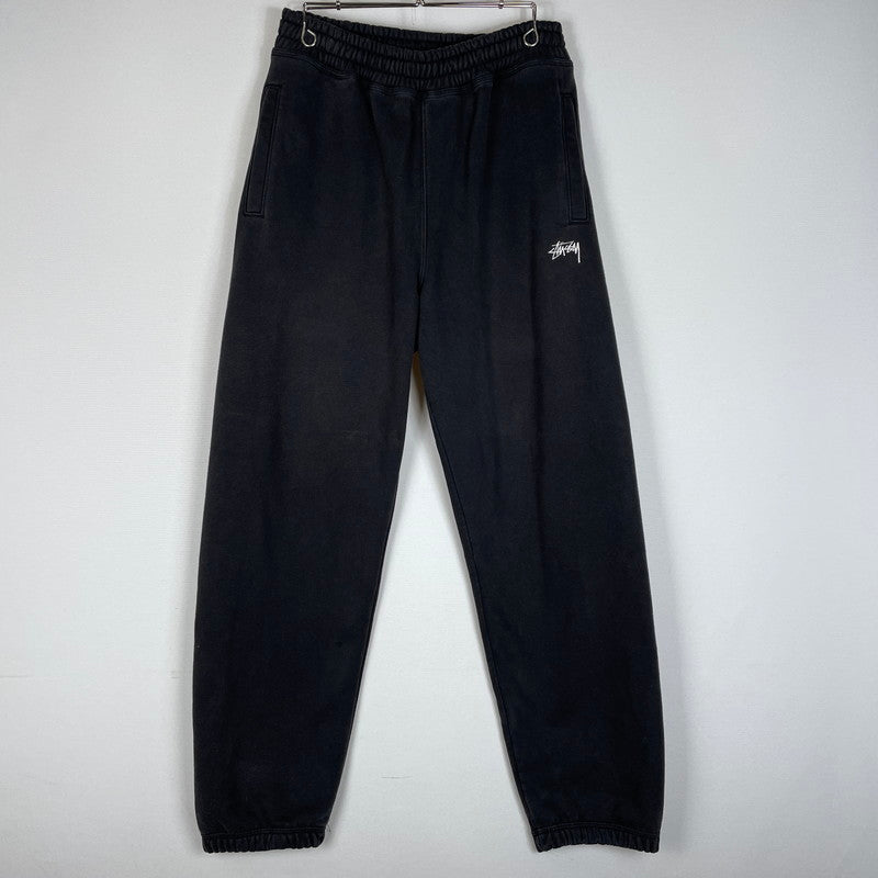 【中古品】【メンズ】 STUSSY ステューシー STOCK LOGO PANTS 116627 ストック ロゴ パンツ ボトムス スウェット イージーパンツ 153-260603-ss-09-tei サイズ：S カラー：ブラック 万代Net店