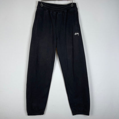 【中古品】【メンズ】 STUSSY ステューシー STOCK LOGO PANTS 116627 ストック ロゴ パンツ ボトムス スウェット イージーパンツ 153-260603-ss-09-tei サイズ：S カラー：ブラック 万代Net店