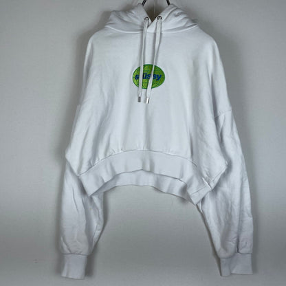 【中古品】【メンズ】 STUSSY ステューシー LOGO HOODIE ロゴ フーディー トップス プルオーバーパーカー 142-260603-ss-06-tei サイズ：6 カラー：ホワイト 万代Net店