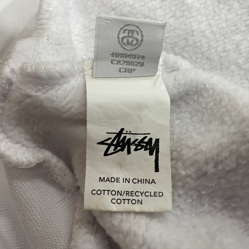 【中古品】【メンズ】 STUSSY ステューシー LOGO HOODIE ロゴ フーディー トップス プルオーバーパーカー 142-260603-ss-06-tei サイズ：6 カラー：ホワイト 万代Net店
