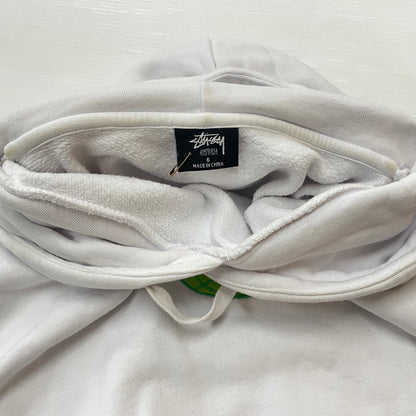 【中古品】【メンズ】 STUSSY ステューシー LOGO HOODIE ロゴ フーディー トップス プルオーバーパーカー 142-260603-ss-06-tei サイズ：6 カラー：ホワイト 万代Net店