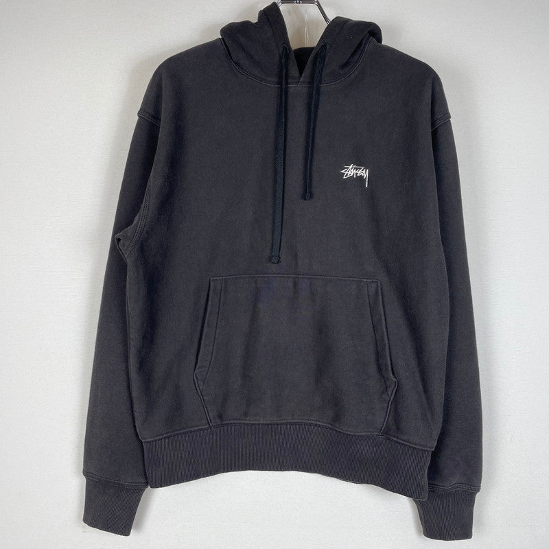 【中古品】【メンズ】 STUSSY ステューシー STOCK LOGO HOODIE 118532 ストック ロゴ フーディー トップス プルオーバーパーカー 142-260603-ss-05-tei サイズ：S カラー：ブラック系 万代Net店